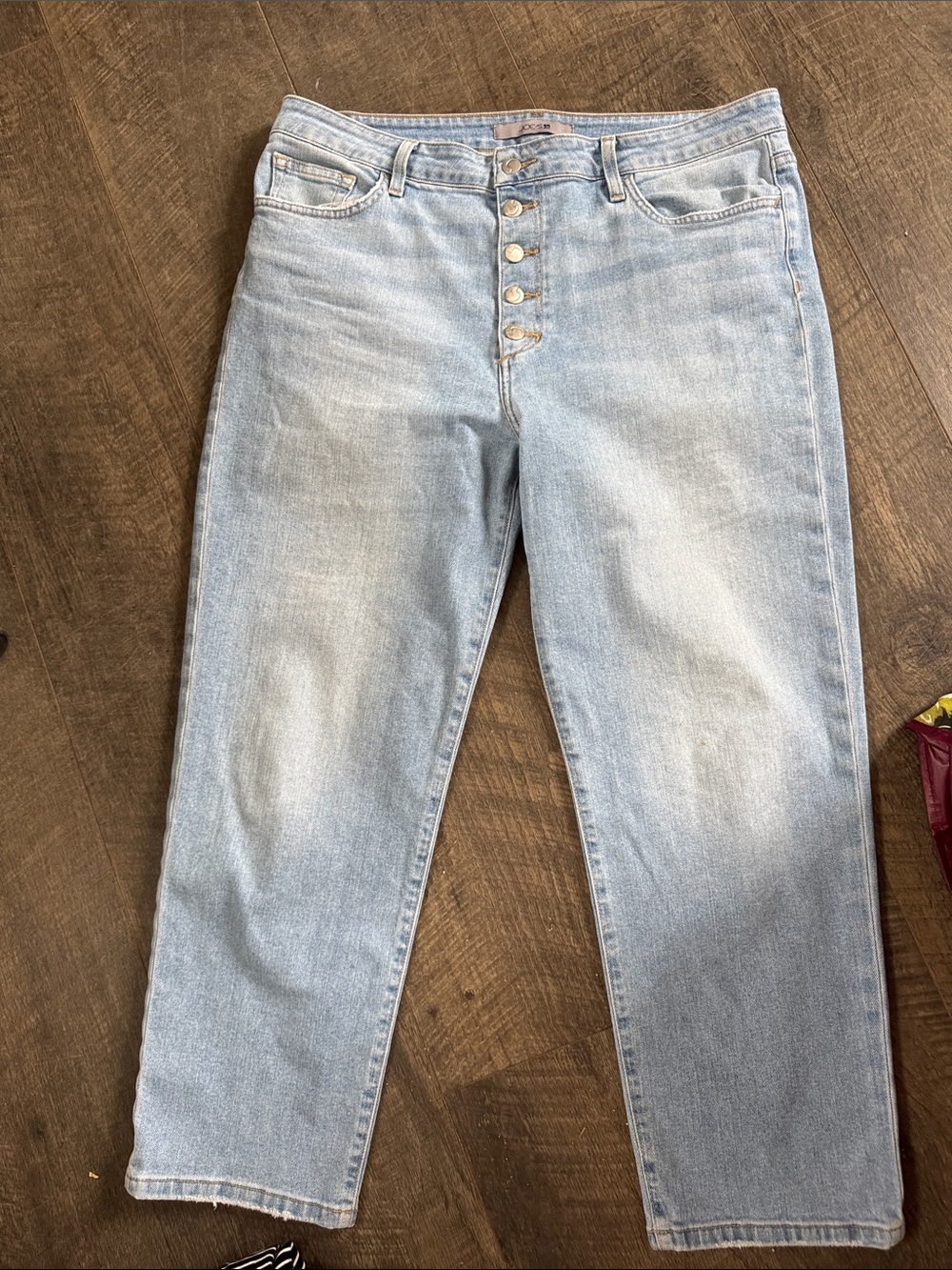 Joe’s Light Wash Women’s High-Rise ankle Button-Fly Jeans $25.00 size 14